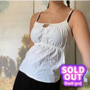 vintage lace white top!